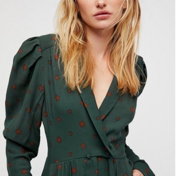 Free People Star Eyes Green Jumpsuit - Picture 3 of 4
